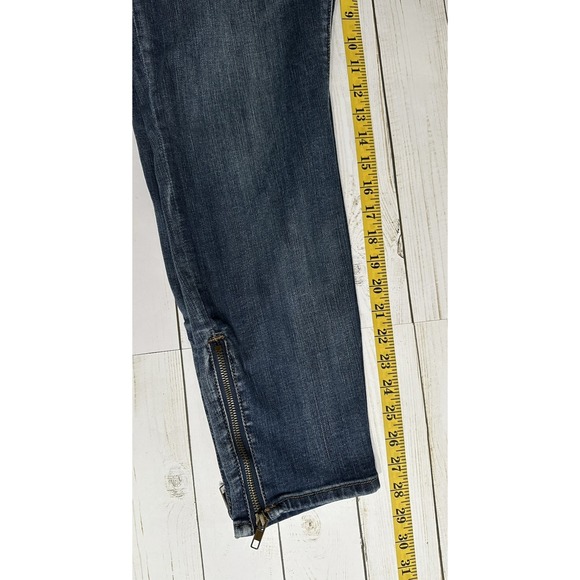 KUT FROM THE KLOTH Skinny Leg‎ Mid Rise Dark Wash Blue Denim Jeans Women's Sz 14 - Picture 6 of 10